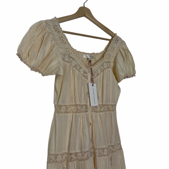 NEW Loveshackfancy Carabella Dress Ivory - Picture 8 of 15